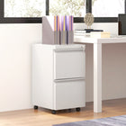 Vinsetto Steel Letter/A4/Legal Filing Cabinet with Lock Bar - White-Tabletop can hold printers, scanners or display person items
