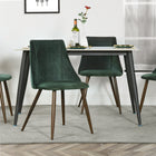Homy Casa Desk Chairs with Armrests Suede Brown Fabric  - 2 Pack-7