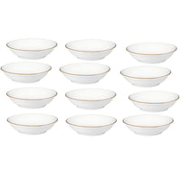Maxwell & Williams White and Gold Round Sauce Dish 9.5 cm - 12 Pack-Handwashing Recommended