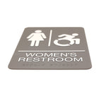 Headline Sign - Pack combiné de panneaux ADA pour toilettes pour hommes et femmes avec accès dynamique en mouvement - ​​6" x 9" - Gris/Blanc-7
