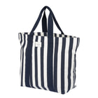 Gry Mattr - Sac fourre-tout d’été rayé - bleu marine-Pochette ouverte intérieure