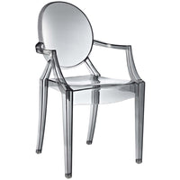 Modway Casper Dining Armchair - Smoke-For Indoor/Outdoor Use
