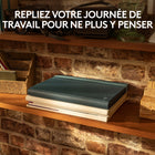 Logitech - Casa Pop-Up Desk - Noir-40% plus confortable sur un ordinateur portable : l'étui en forme de livre se déplie en un support d'ordinateur portable ergonomique, élevant votre écran au niveau de vos yeux pour une meilleure posture, quelle que soit la durée de votre session de travail 