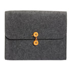 Pendaflex - Pochette en feutre à ficelle et bouton – 10 1/4 x 11 1/2 x 1 1/2 po – gris foncé-Les pochettes en feutre à boutons et à ficelle PendaflexMD donnent une touche moderne au style classique traditionnel