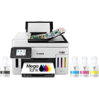 Canon - Maxify GX6120 Imprimante jet d’encre couleur tout-en-un sans fil Megatank-Produisez des documents nets et colorés rapidement et à moindre coût grâce à des vitesses d’impression rapides et à un système d’encre pigmentaire 4 couleurs