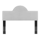 Modway Dawn Performance Velvet King/California King Headboard - Light Grey-Performance Velvet Upholstery