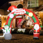 HOMCOM 9' Inflatable Archway with Santa Christmas Decoration-Deflates for easy storage (when you're not dazzling your neighbours) 