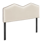 Modway Cosette Performance Velvet Queen Size Headboard - Alabaster-Stain-Resistant Performance Velvet