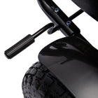 Aosom - Kart à pédales pour enfants avec siège réglable, roues en caoutchouc - noir-Roues en caoutchouc gonflables avec système de suspension 