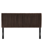 Modway Eloise Stain-Resistant Performance Velvet Queen Headboard - Chocolate Brown-Assembly Required