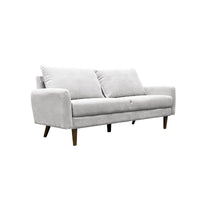 Brassex 3-Seater Jodie Sofa - Light Grey-Contemporary styling