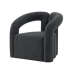Manhattan Comfort - Darian fauteuil d’appoint moderne en bouclé 32,68" - noir - lot de 2-10