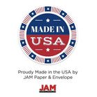 JAM Paper Monarch Envelopes, 3.88 x 7.5, Brite Hue Blue Recycled, 1000 Pack (34097574B)-Closure: Gum