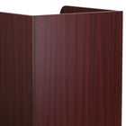 Flash Furniture â€“ Poubelle en bois pour déchets et plateaux avec couvercle, 36 gal, acajou-Dessus pour plateaux: 2,75 po haut.