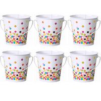Teacher Created Resources Confetti Bucket - 6 Pack-Great way to organize small classroom items and make them easily accessible