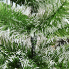 HOMCOM - Arbre de Noël Artificiel 7 Pieds Intérieur Décoration Cadeau Noël avec Support Métallique-Montage, démontage et stockage rapides 
