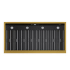KUCHT KRH48TG 48" 900 CFM Wall Mounted Range Hood - Gemstone-LCD display with sensor touch allows you to choose the right speed