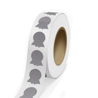 JAM Paper - Rouleaux d'étiquettes standard - en forme de ruban - 1 5/8 x 2 - feuille argentée mate - 125 étiquettes/rouleau-Couleur : feuille mate argentée durable | Faites ressortir votre courrier avec des étiquettes d'adresse d'expédition colourées.