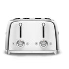 SMEG - Grille-pain en acier inoxydable 4 tranches 4x4-Obtenez un confort optimal avec le popup de tranches automatique.