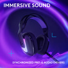Logitech G522 Lightspeed  Wireless Gaming Headset - Full-Band Mic - Advanced Audio -Tri-Connect - Black-Play Free: Choose your listening mode, Lightspeed wireless on PC for busy environments, Bluetooth for mobile devices, or wired USB A-USB C for uninterrupted play
