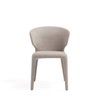 Manhattan Comfort Conrad 20.47" Mid-Century Modern Woven Tweed Upholstered Dining Chair - Wheat - Set of 4-Refined Stitching with Contoured Back