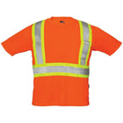 Forcefield Short Sleeve Safety Tee - Orange - X-Large-100% polyester fabric