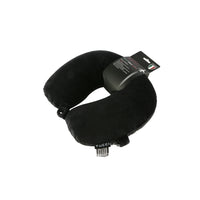 TUCCI Italy Microbead Travel Pillow - Black-Premium Microbead Filling - conforms to your shape for personalized comfort
