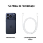 Apple - iPhone 17 Pro - 512 Go - Bleu profond - Bell et Virgin Plus-CONÇU POUR APPLE INTELLIGENCE - Personnel, privé, puissant. Écrivez, exprimez-vous et faites-en plus sans effort