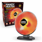 Handy Heater - Chauffage électrique d'appoint en céramique Heatwave Heat Dish Parabolic 1500W-Puissante technologie de chauffage parabolique céramique 1500w : le Handy Heater heatwave offre une chaleur électrique céramique concentrée de 1500 watts, dirigeant une chaleur apaisante directement sur vous pour un chauffage intérieur rapide et ciblé.