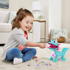 VTech Sandy Snacks-a-Lot - French-Pet her head or press her back buttons for phrases and songs about food, flavors, colors and axolotl facts