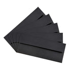 JAM Paper #10 Business Envelopes, 4 1/8 x 9.5, Black Linen Recycled, 1000 Pack (900921796B)-Opening: booklet