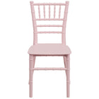 Flash Furniture Kids Pink Resin Chiavari Chair-Lightweight Design