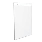 Deflecto Classic Image Wall Mount Sign Holder - Portrait - 8 1/2"W x 11"H - Clear-Sign holder is designed to protect your signs from stains, scratches and tears