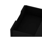 Manhattan Comfort Rockefeller 20.08" Mid-Century Modern 2-Drawer Nightstand 2-Piece Set - Black-17.62" L x 20.08" W x 21.65" H