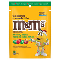 M&M's Red & Green Peanut Chocolate - 165 g-Made with roasted peanuts & real milk chocolate candy covered in red and green candy shells for the holidays