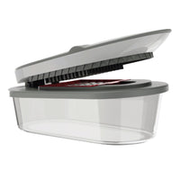 Chopzilla Vegetable Chopper and Mandoline Slicer with 4 Blades, Scraper & Container-Safe and healthy food prep: Chopzilla veggie chopper made from food grade bpa free plastic for everyday slicing and dicing with confidence