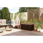 Suncast - Coffre de terrasse en résine tressée 73 gal - Java-Dimensions extérieures : 46 po l x 23,5 po p x 22,5 po h.