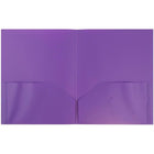 JAM Paper Plastic 2 Pocket School POP Folders - Assorted Colours - 12 Pack-Size: 9.5 x 11.5 inches | Easily fits 8.5" x 11" documents