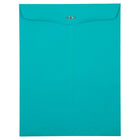 JAM Paper - Enveloppes ouvertes pour catalogue en papier Brite Hue recyclé à attache parisienne, 10 x 13 po, bleu mer, 100/bte-Taille : 10 x 13 po