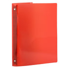 JAM Paper Plastic 3 Ring Binder, 0.75 inch, Red, 5 Pack (53016reg)-Finish: groove