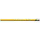 Ticonderoga Wood-Cased Pencils - Hard - #3 H - Yellow - 12 Pack-Latex free eraser