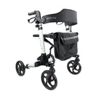 BIOS Living Eclipse Rollator - 21"-Cross-folding frame allows for side to side folding and can stand independently in the folded position. The second folding option provides a more compact fold for convenience and storage options 