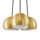 Modway Chalice 3-Light Metal Pendant - Satin Brass-Professional Installation