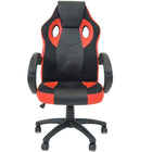 Nicer Furniture Ergonomic Adjustable Gaming Chair - Red-Racing-style design functions as both a gaming and office chair.  