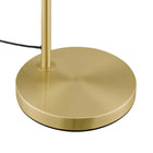 Modway Element Transparent Glass Glass and Metal Floor Lamp - Satin Brass-Assembly Required