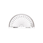 Westcott 4" Protractor - 180 degrees-Clear acrylic plastic