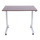 Luxor – Bureau sur pied ajustable avec manivelle de 48 po-La manivelle permet de régler la hauteur facilement pour passer de la position assise à la position debout