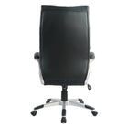 TygerClaw – Fauteuil de bureau moderne en cuir à dossier élevé, 14,6 x 25,6 x 30,3 po, noir-Se déplace en douceur avec des roulettes silencieuses qui préservent vos sols