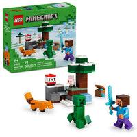 LEGO Minecraft Steve's Taiga Adventure-A small LEGO set bursting with Minecraft action, treasure and explosive fun