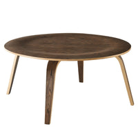 Modway Fathom Wood Coffee Table - Walnut-Mid-Century Modern Coffee Table